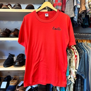 Ⓝ1980'S RUSSELL T-SHIRT "E MILLIE" SIZE L