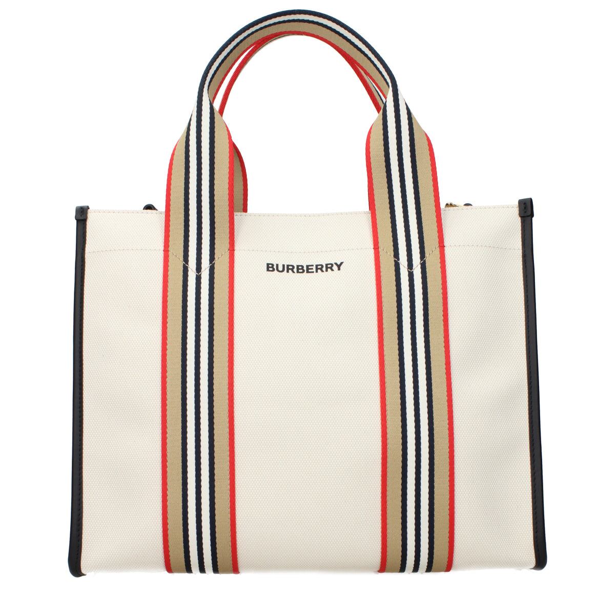 BURBERRY バーバリー レディース ハンドバッグ ファブリック ベージュ