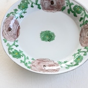 村田菜穂美『楕円リム盛皿 ラナンキュラス ピンク』2104130001666/