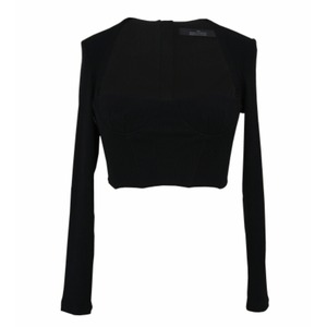 Rokh  LONG SLEEVE BUSTIERE CORSET  BLACK