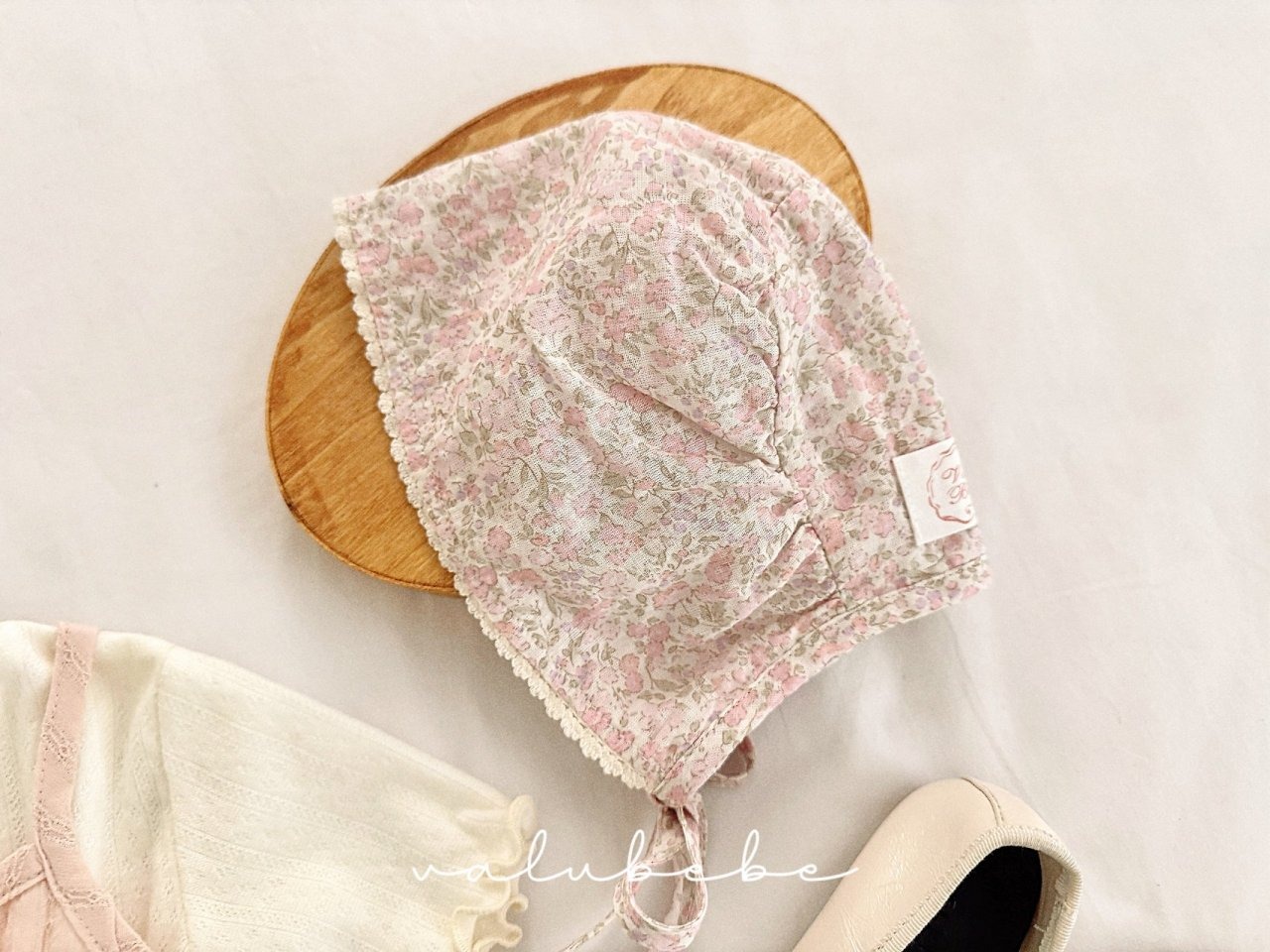 [valubebe] Flow Lace Bonnet Hat / [벨루베베] 플로우레이스보닛햇