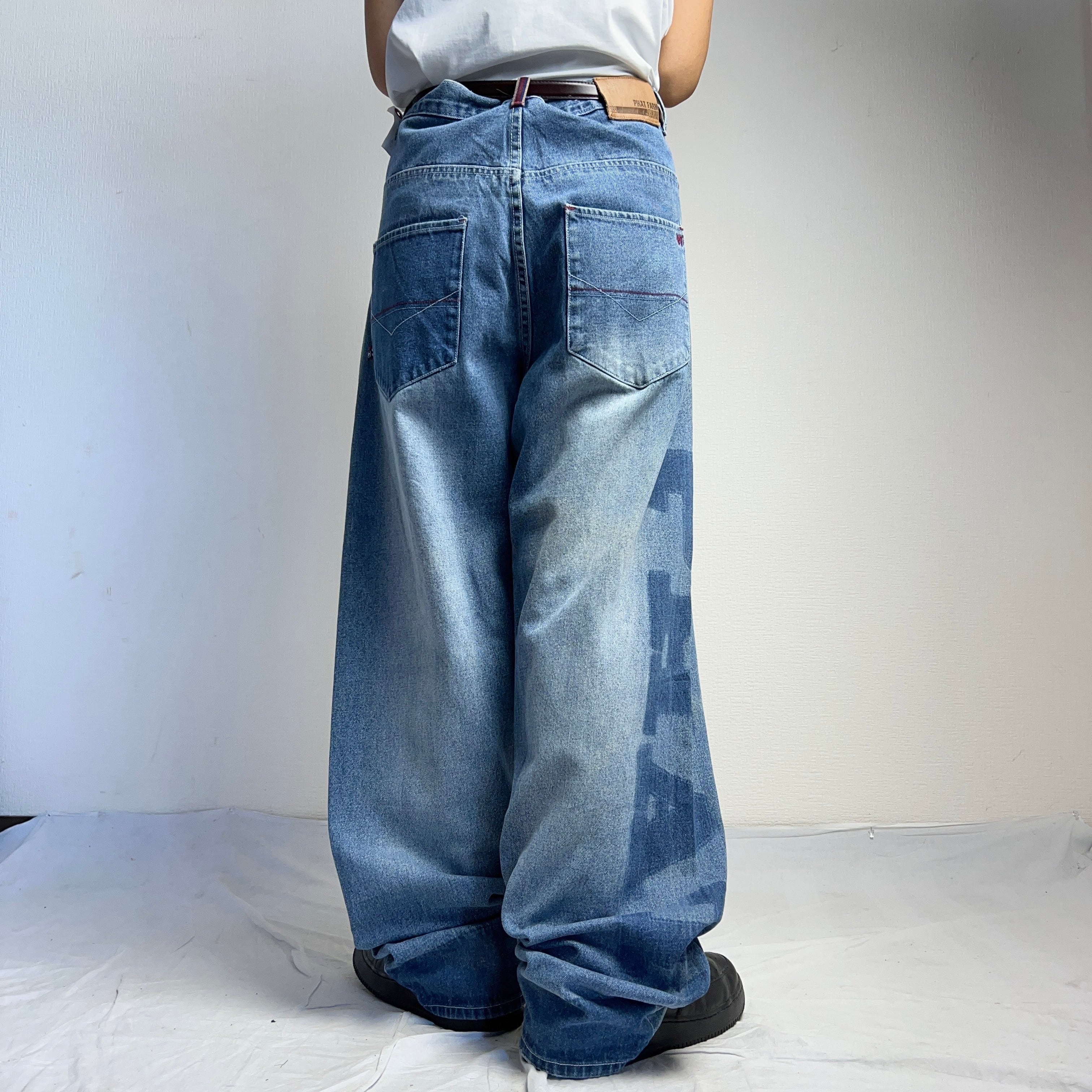 PHAT FARM” DENIM PANTS W36 ファットファーム ワイドデニム