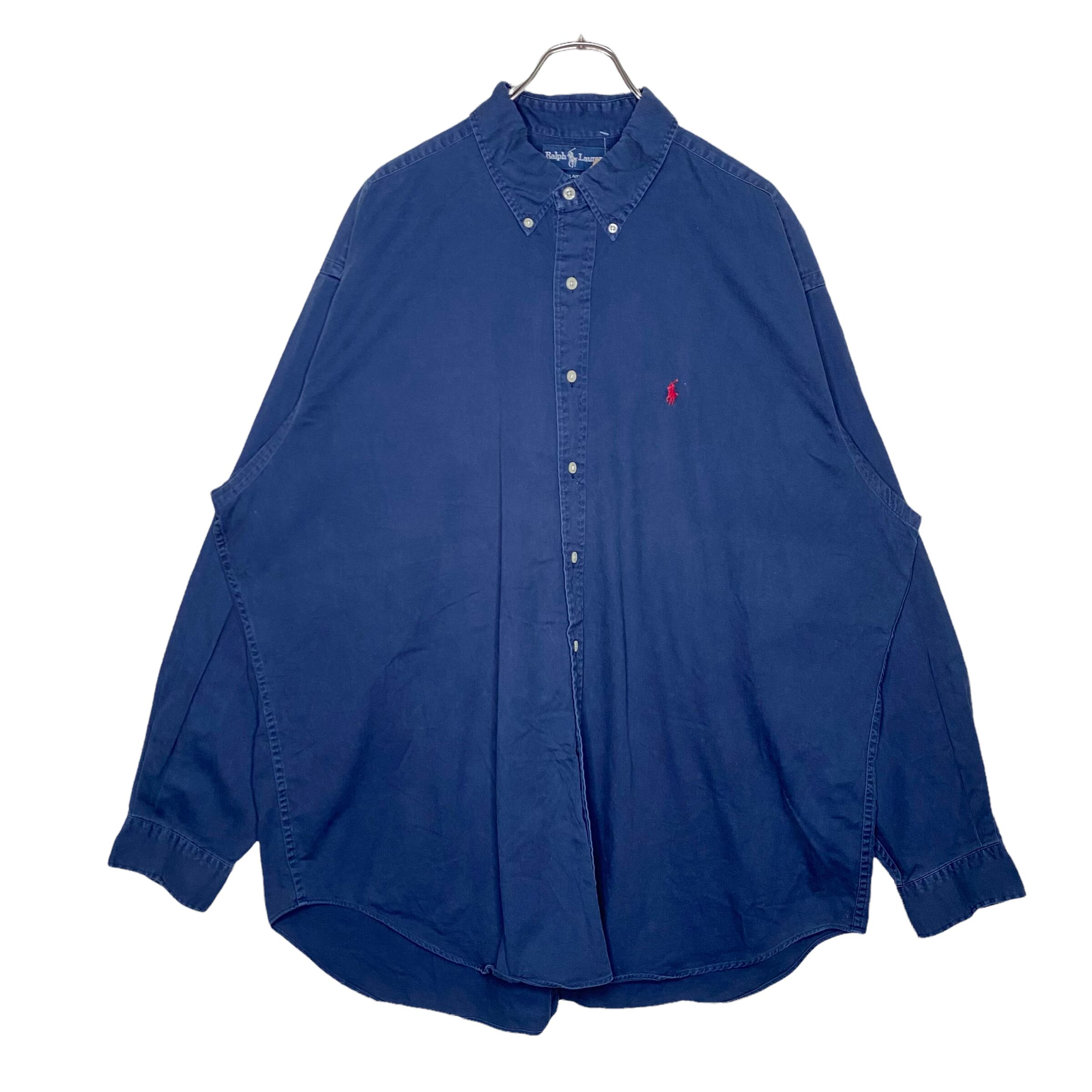 90's】Ralph Lauren 長袖シャツ XXL 刺繍 コットン100% | 古着屋OLDGREEN