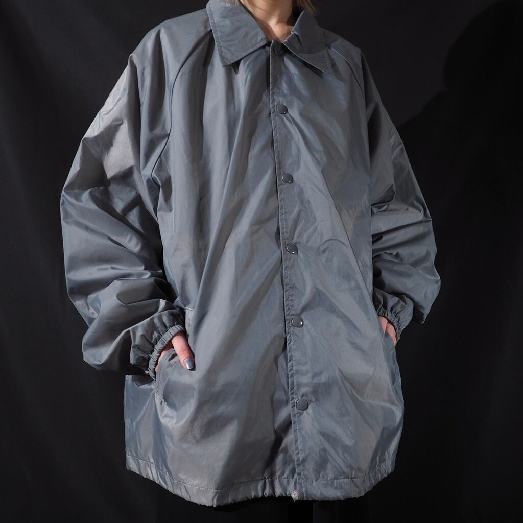 Haband mat silver color nylon coach jacket (made in Sri Lanka)