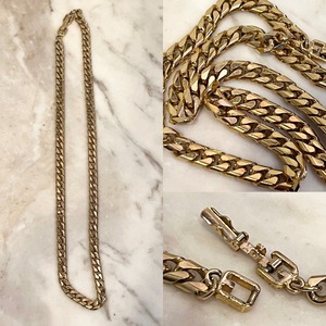 vintage GIVENCHY flat link chain necklace