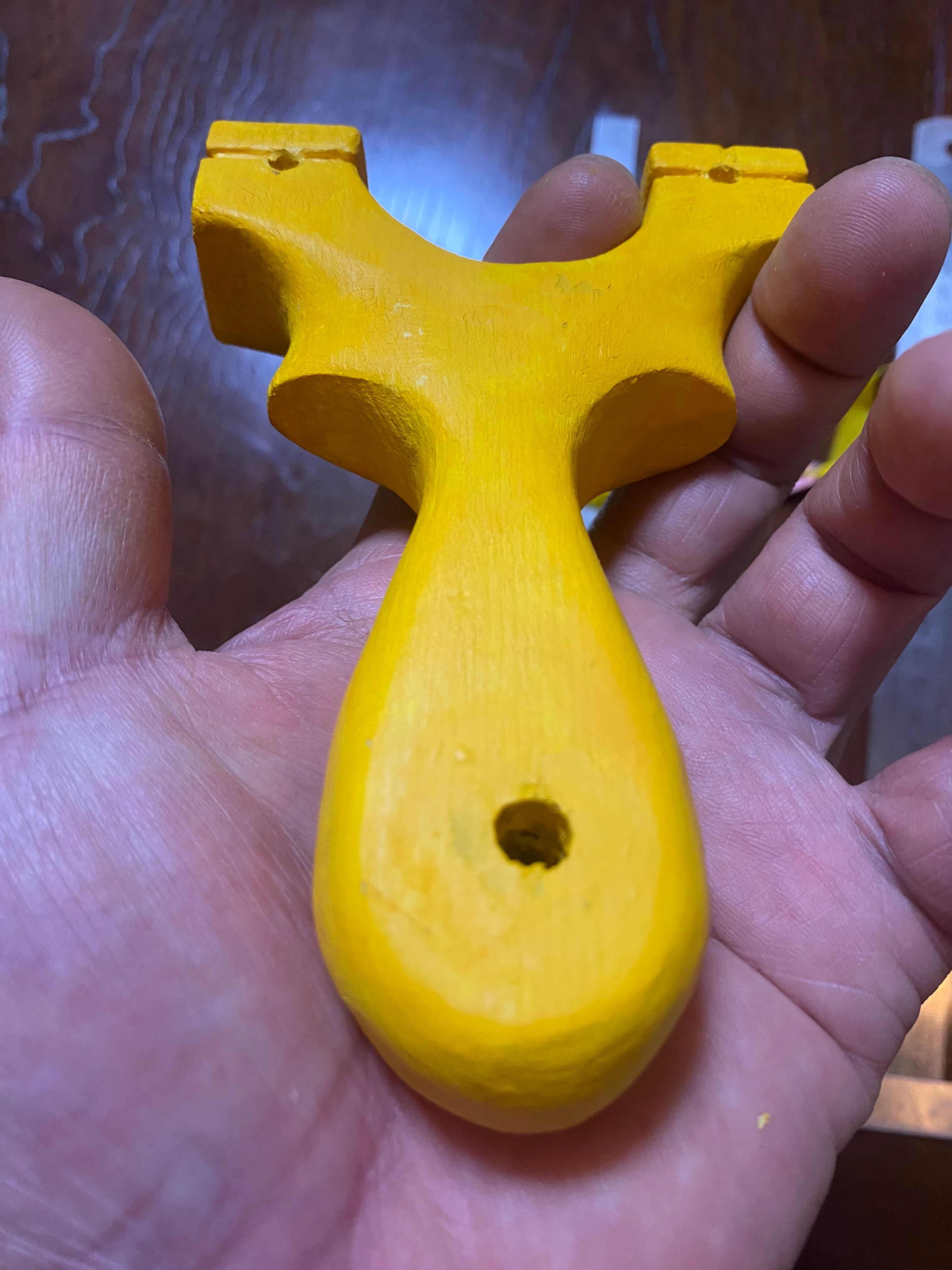 No.157 初心者用 簡易スリングショット②黄 | 弾弓工房「庵野 吽」