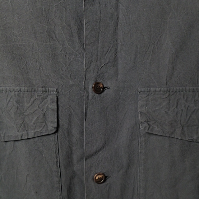 [ISSEY MIYAKE MEN]  Stand Collar Utility Shirt