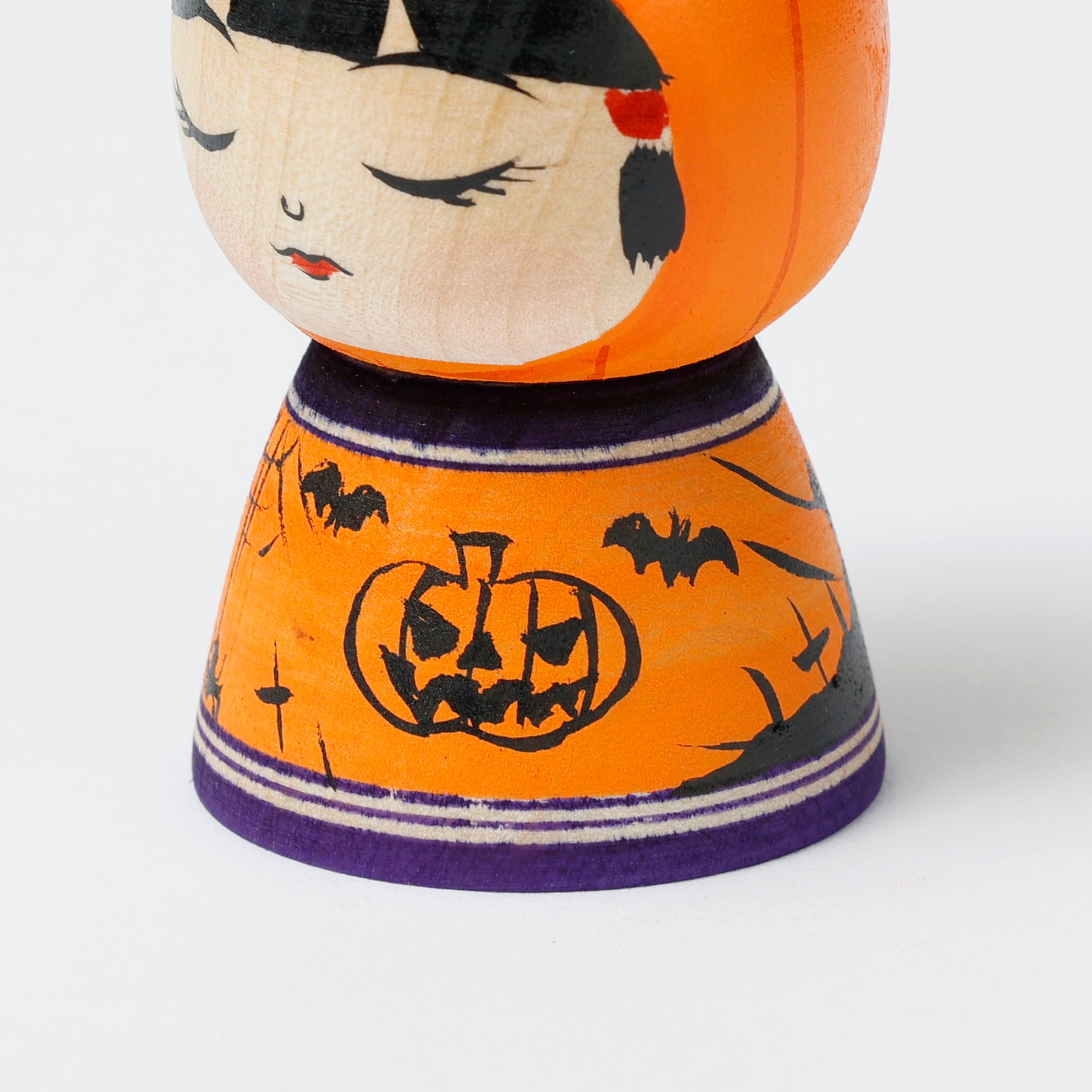 ハロウィンこけし-3】津軽系 阿保正文工人 6.5cm | Halloween kokeshi