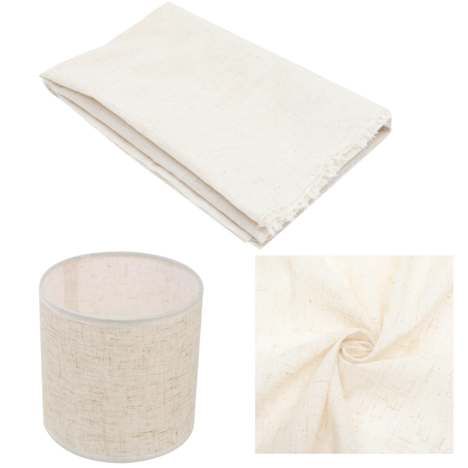Beaupretty ランプシェード材料 亜麻布製 Diyテーブルランプカバー プレカット 62×39インチ 照明カバー 屋内照明用