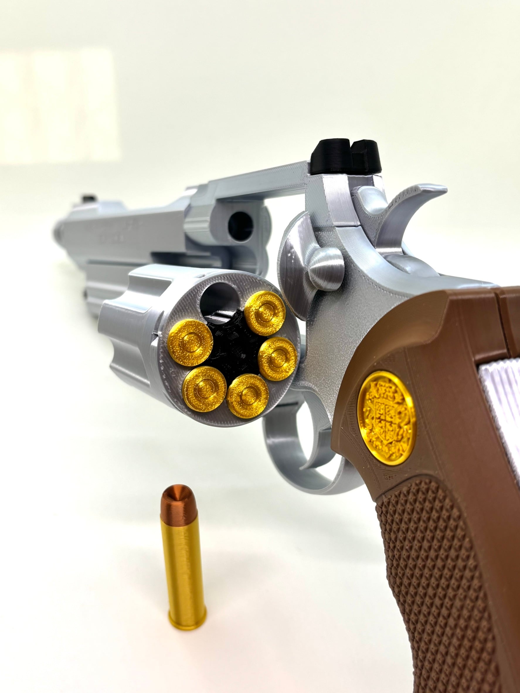 可動モデル) RE4 ハンドキャノン、リボルバー セット（非金属、発射