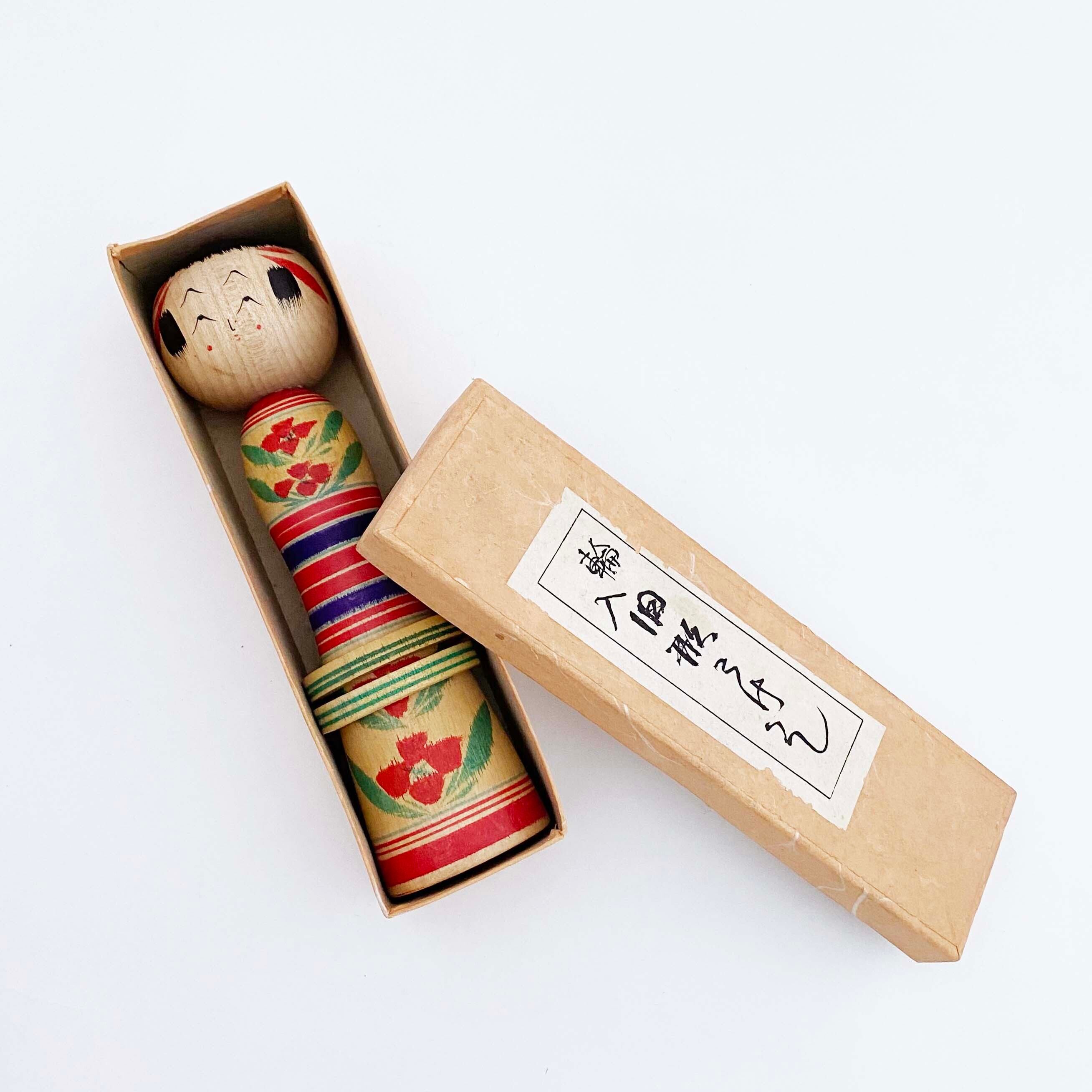 輪入りこけし（弥治郎系 / 渡辺正雄工人）