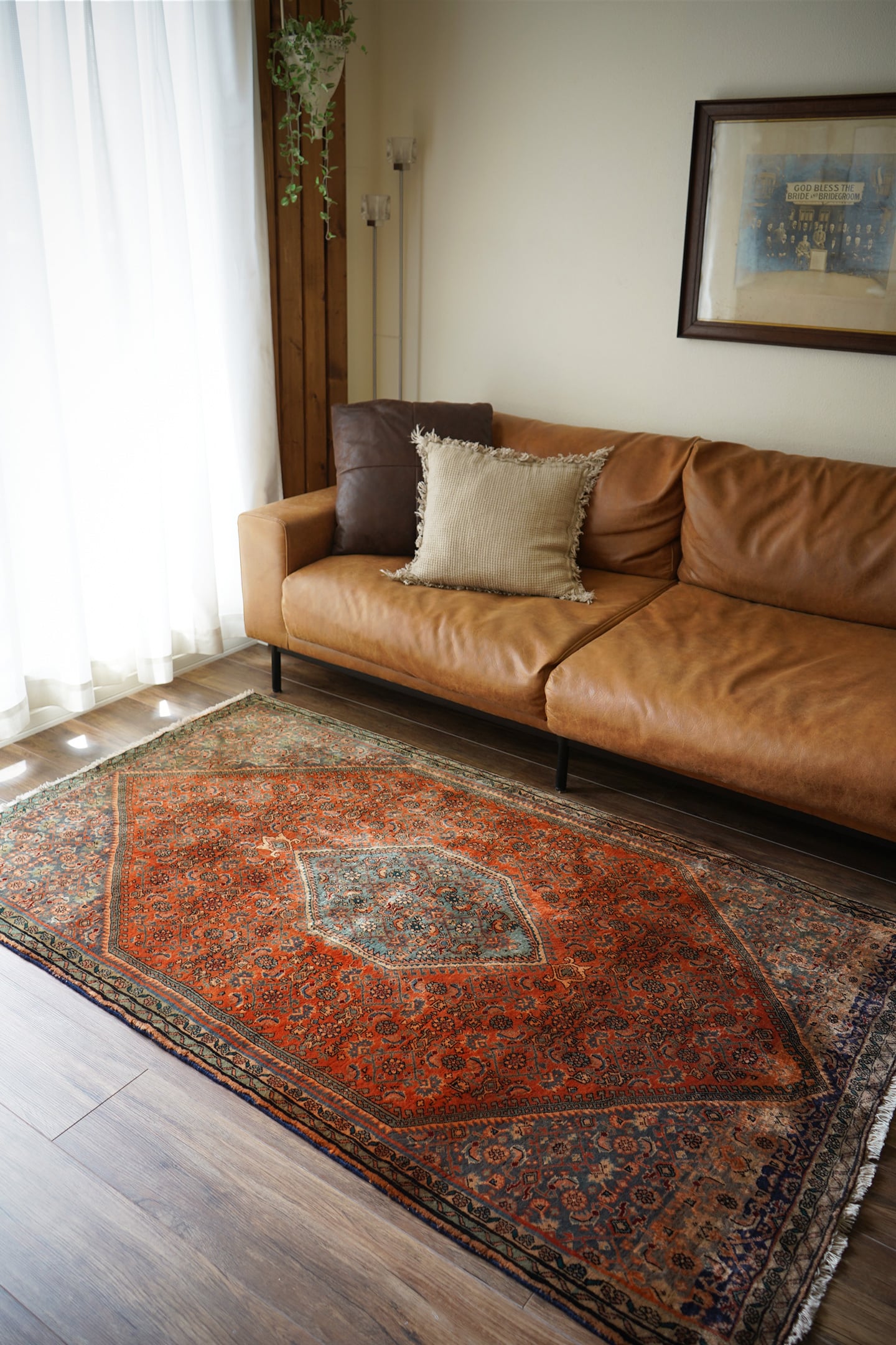 584】Vintage Persian Bijdar rug 1960's | ヴィンテージラグ専門店