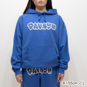 DAVRYU leopard REV HOODIE [ブルー]