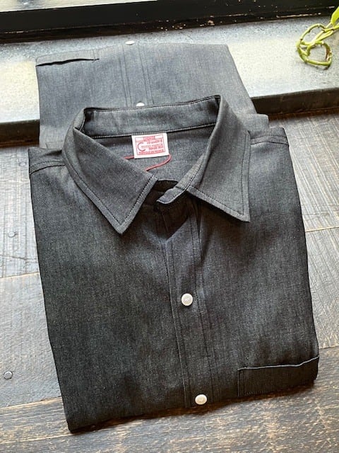 Dead?】1960s BIG YANK 袋ポケット・菱形ボタン シャンブレーシャツ
