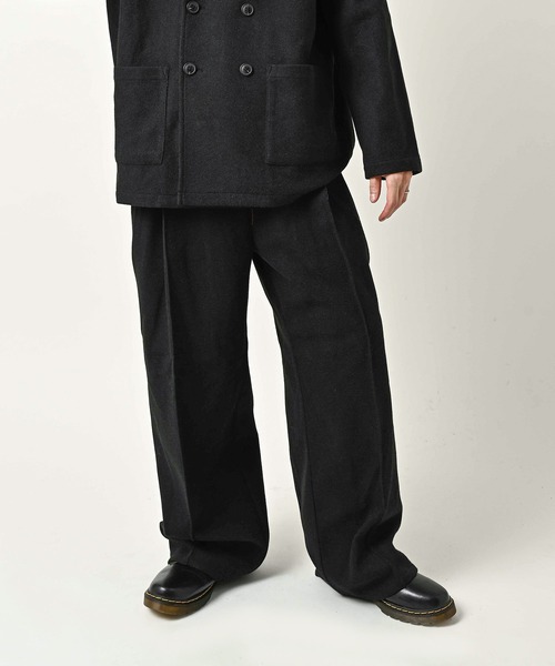 many men many mind Melton Jersey Paneled Pants (BLK) M2628050