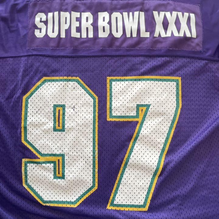 90s スターター スーパーボウル 紫パープル白 ゲームシャツ XL NFL | fuufu