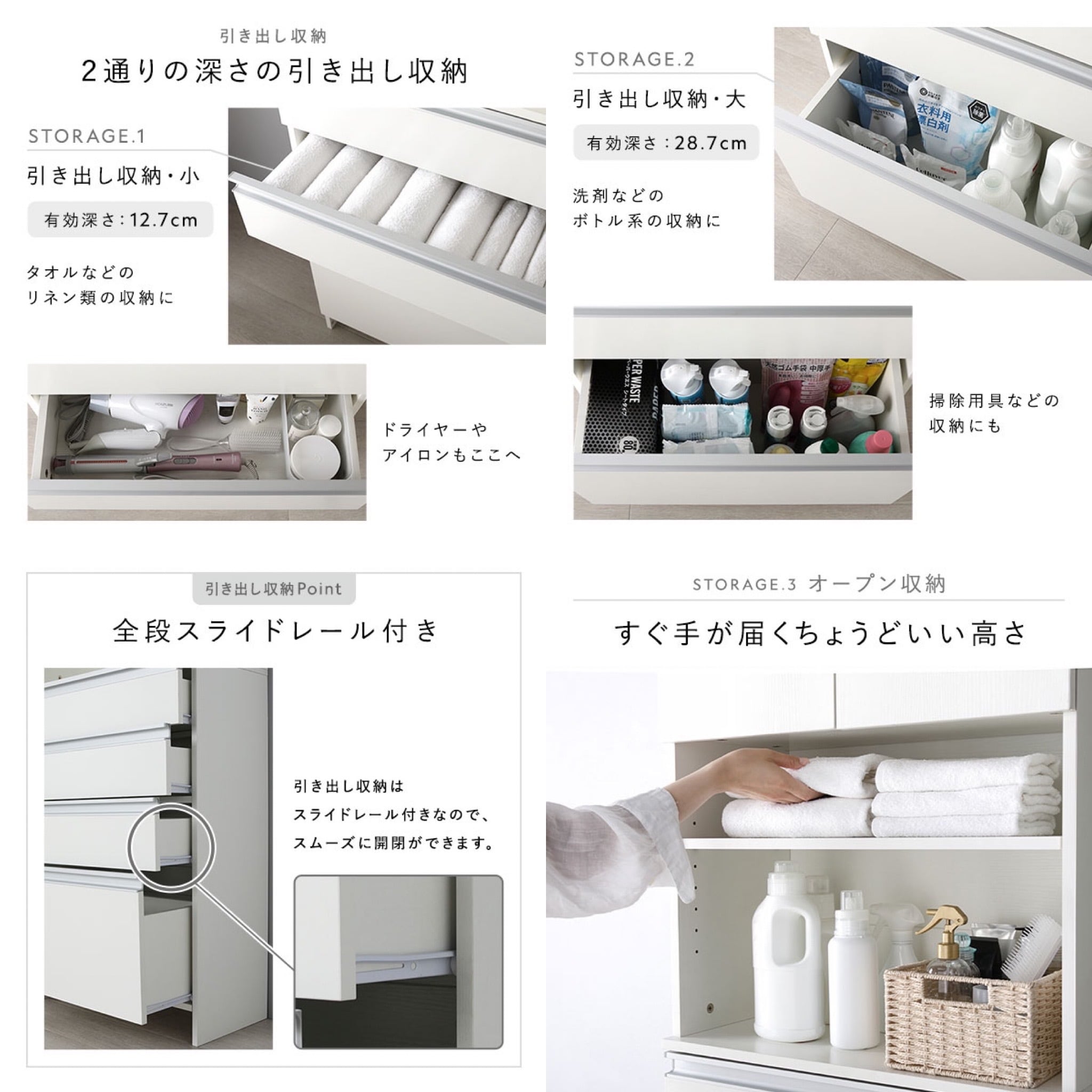 ランドリーチェスト 幅75cm スリムラック 隙間収納 ホワイト グレージュ ランドリーチェスト 幅75cm スリムラック 隙間収納 ホワイト