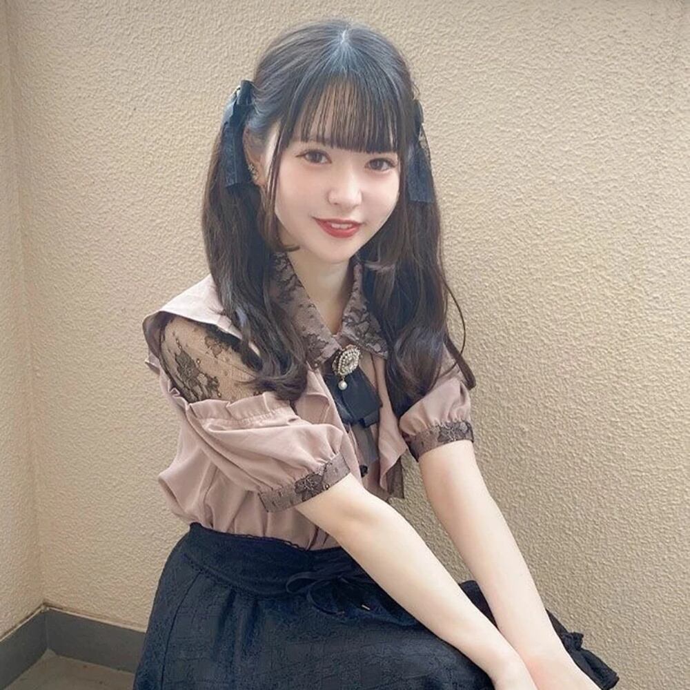 地雷系ロリータ-女性用長袖シャツ,素敵な日本のブラウス,エレガント