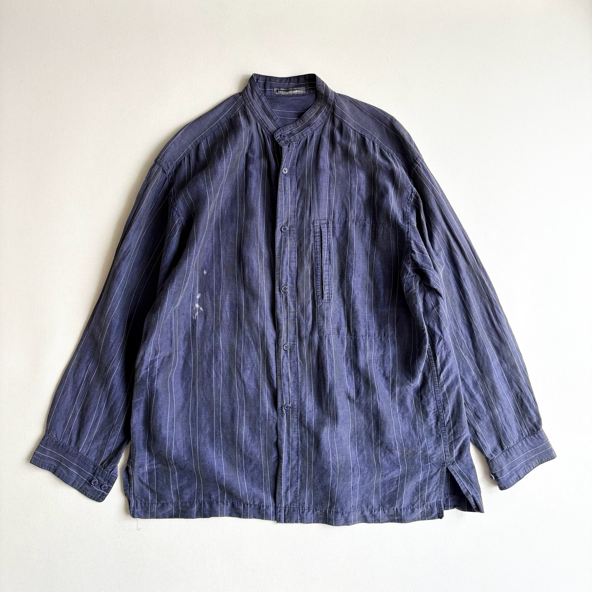 1980s issey miyake men linen shirt | BEEHIVE