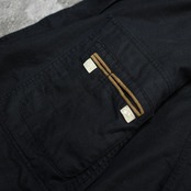 design 4pocket black linen jacket