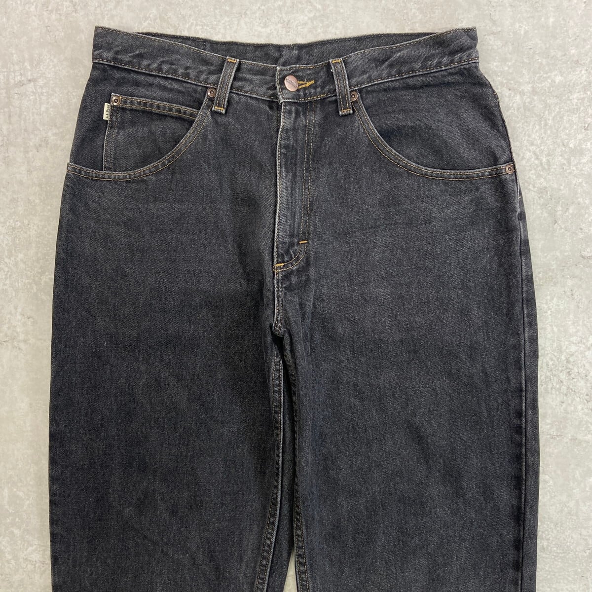 L.L.Bean エルエルビーン ブラックデニムパンツ テーパード カットオフ