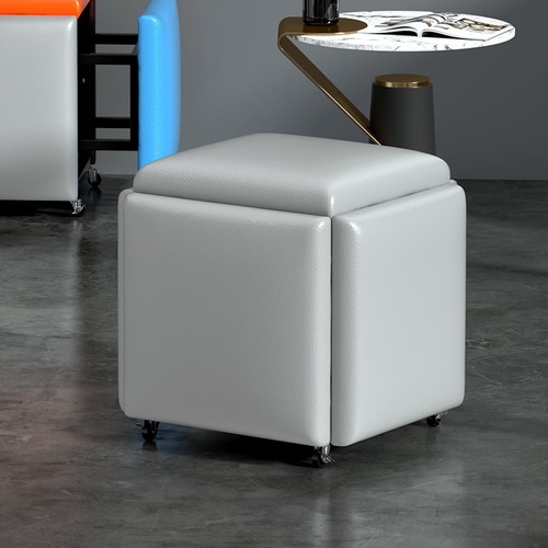 スツール 5 in 1  17カラー グレー コーヒー スツール  コンビネーションスツール 椅子 イス 家庭用 レストラン リビングルーム 小型スツール ソファスツール 収納スツール ファッションソファスツール コーヒーテーブル ホーム 小さなスツール ロースツール リビング