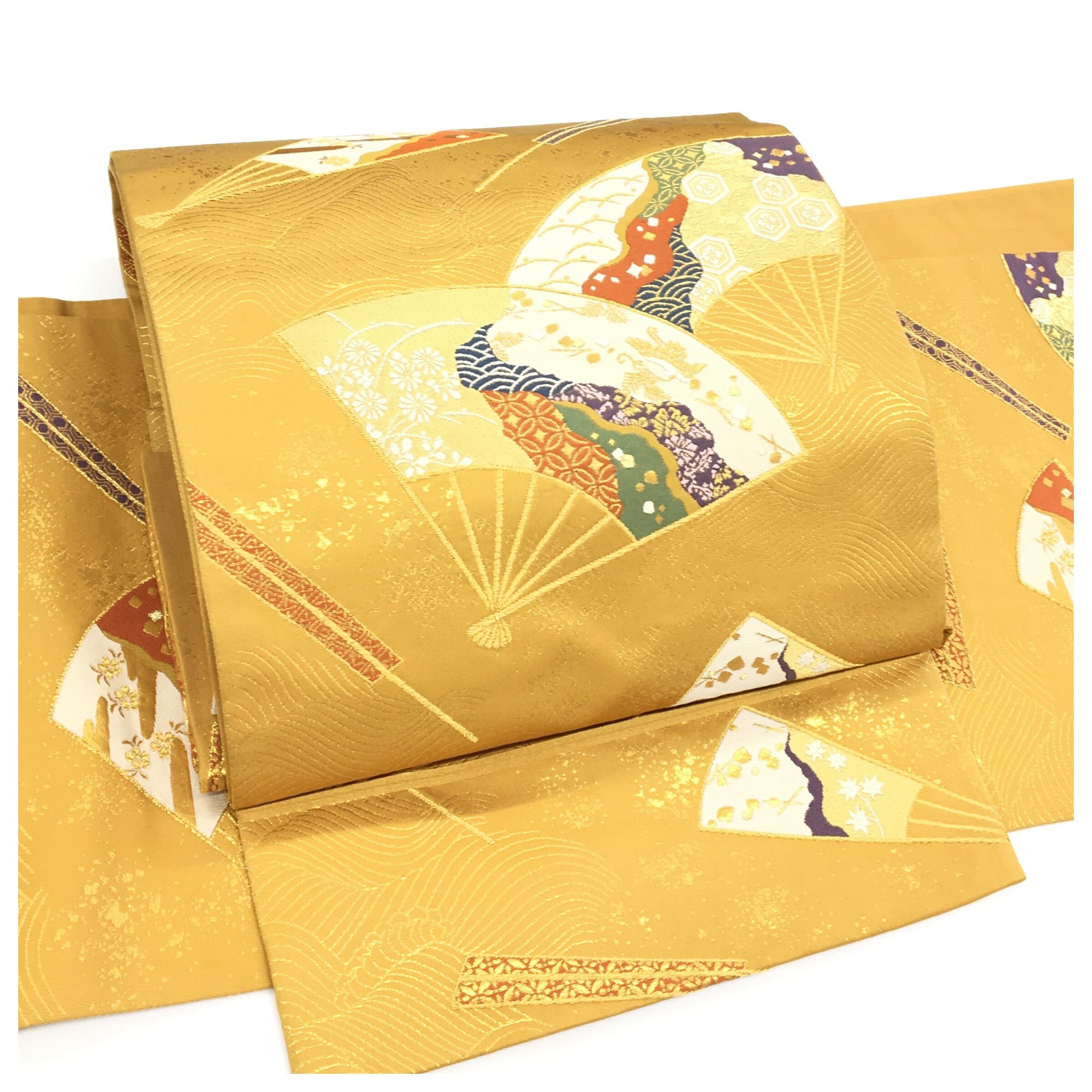 okirakuya ファッション 正絹二重太鼓袋帯付け帯 二部式