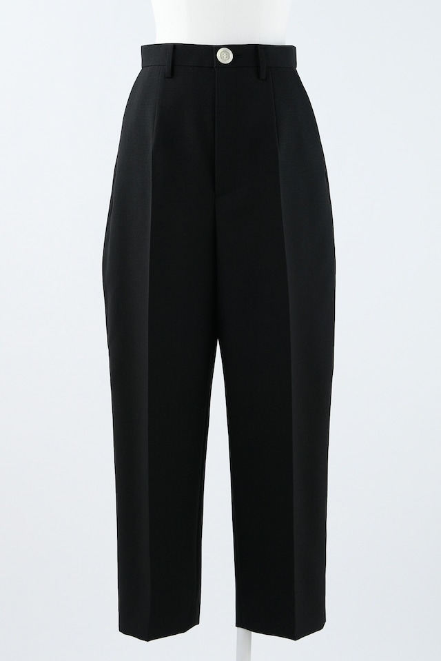 【ENFOLD】 CROPPED TAPERED-TROUSERS