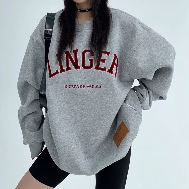 American Simple Embroidery Sweatshirt 124572