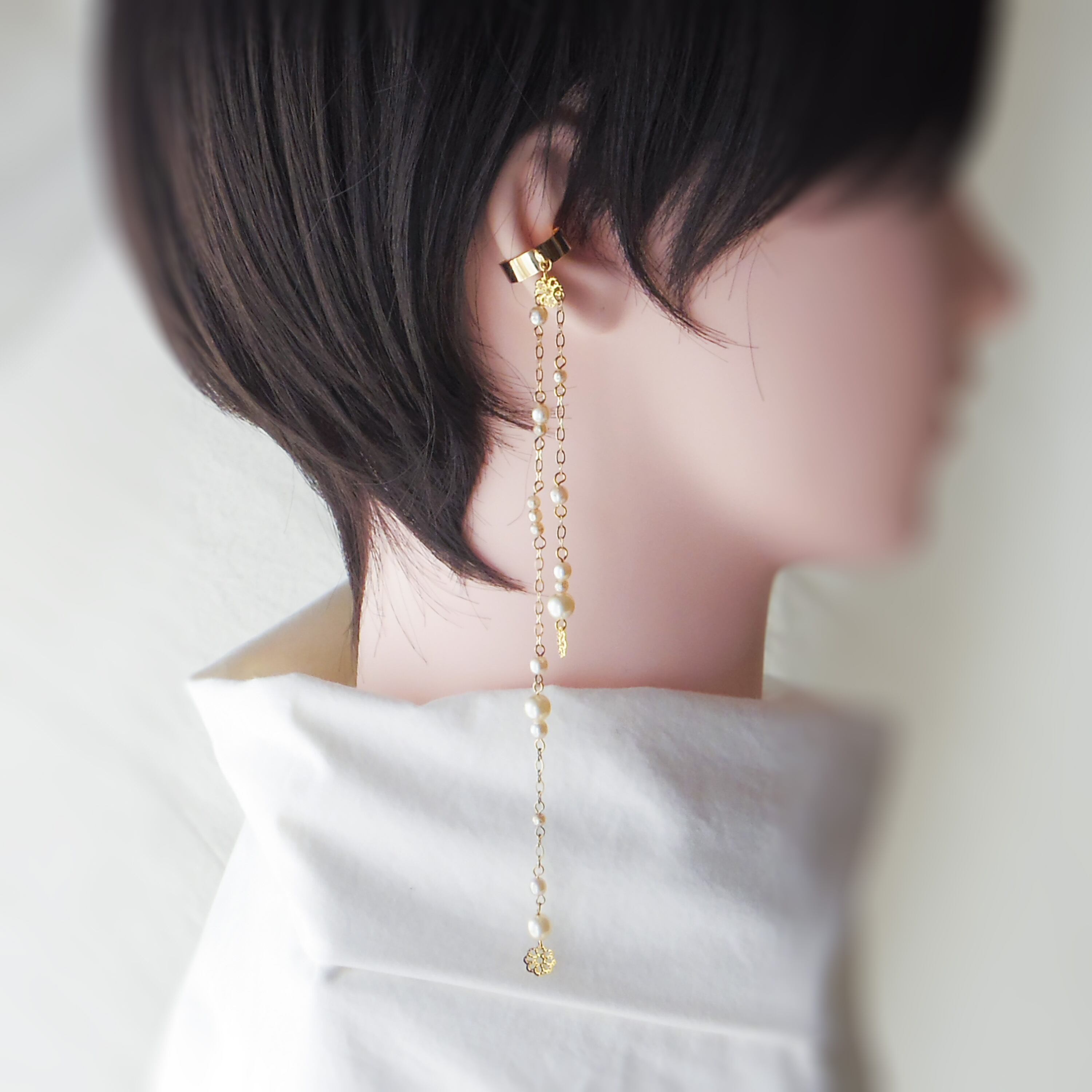 かたっぽイヤーカフ「りん、きらきら」