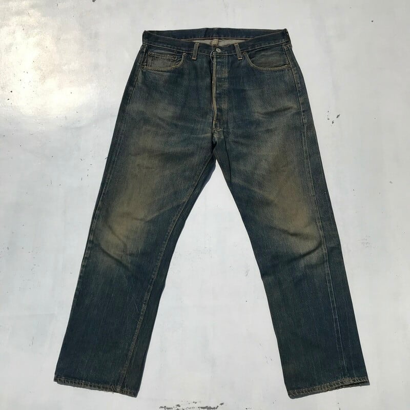 60's LEVI'S 501 Big E リーバイス Vステッチ ウエストシングル 不均等 