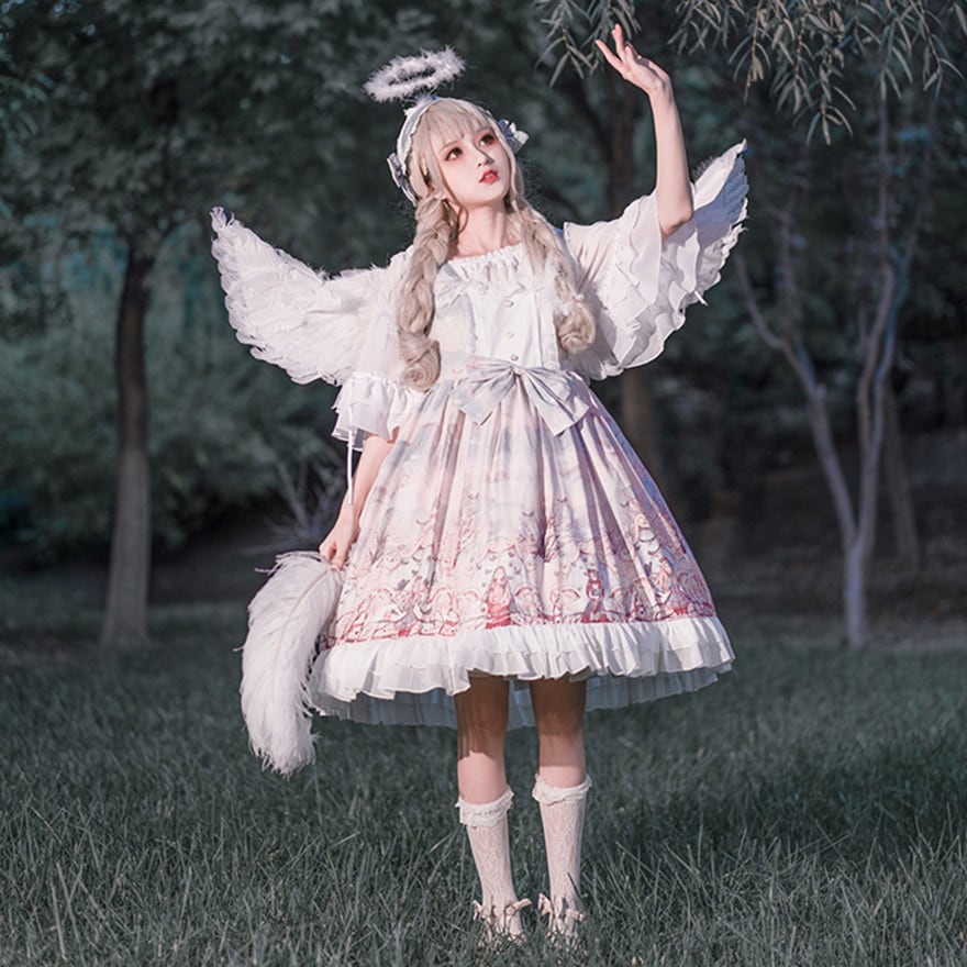 エンジェル カチューシャ ステッキ 天使の羽 天使界隈 コスプレ 3点