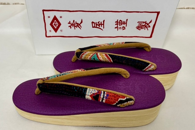 ミエコミンツオリジナル鼻緒　カレンブロッソ Mサイズ   パープル