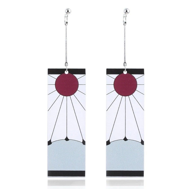 鬼滅の刃 竈門炭治郎 花札風耳飾りレプリカ 7c01367aacda1db83590b51a53ab00