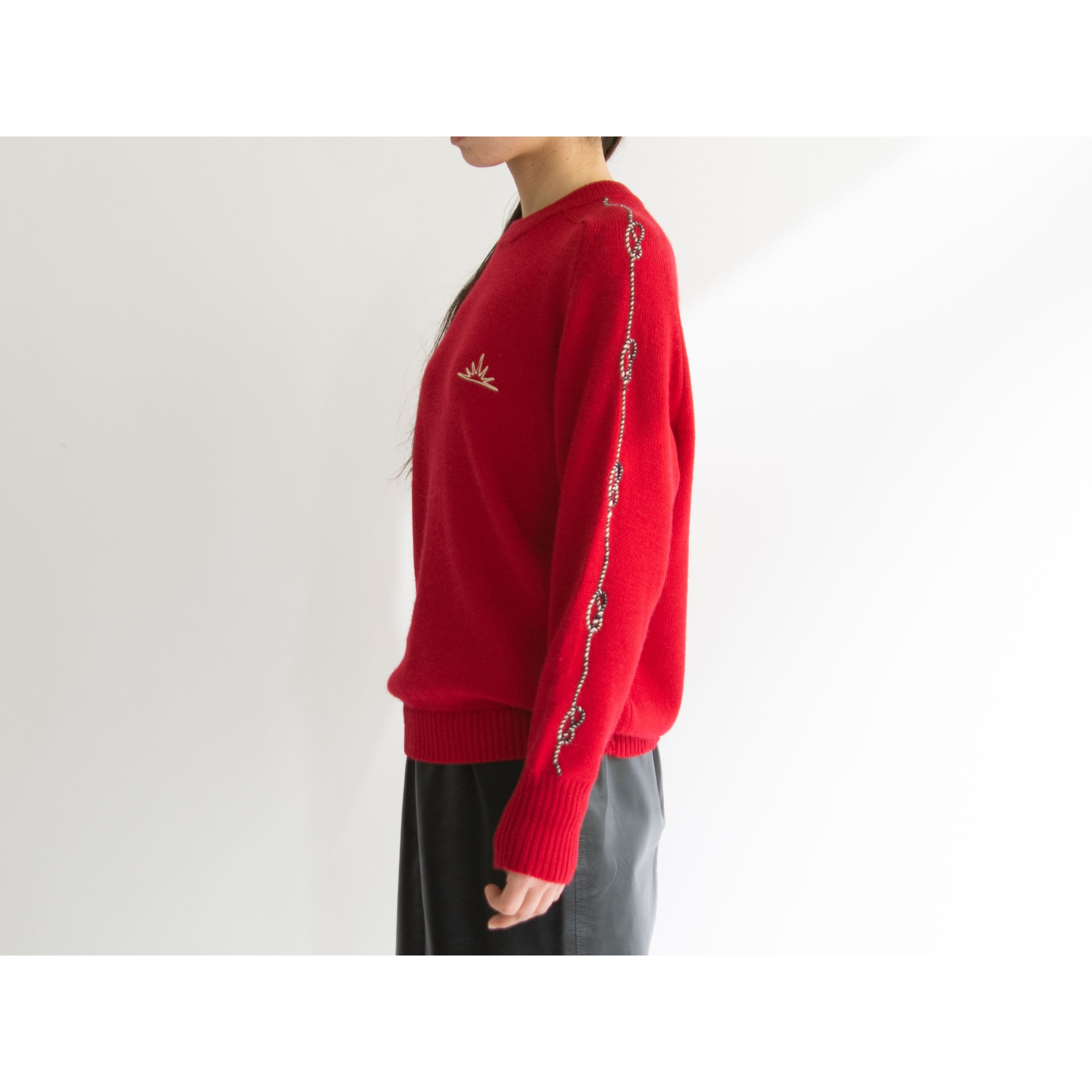 ANDRE GHEKIERE】Wool Crew Neck Sweater（アンドレゲキエール クルー