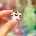 【ピンバッチ】淡いパープルのロゴT