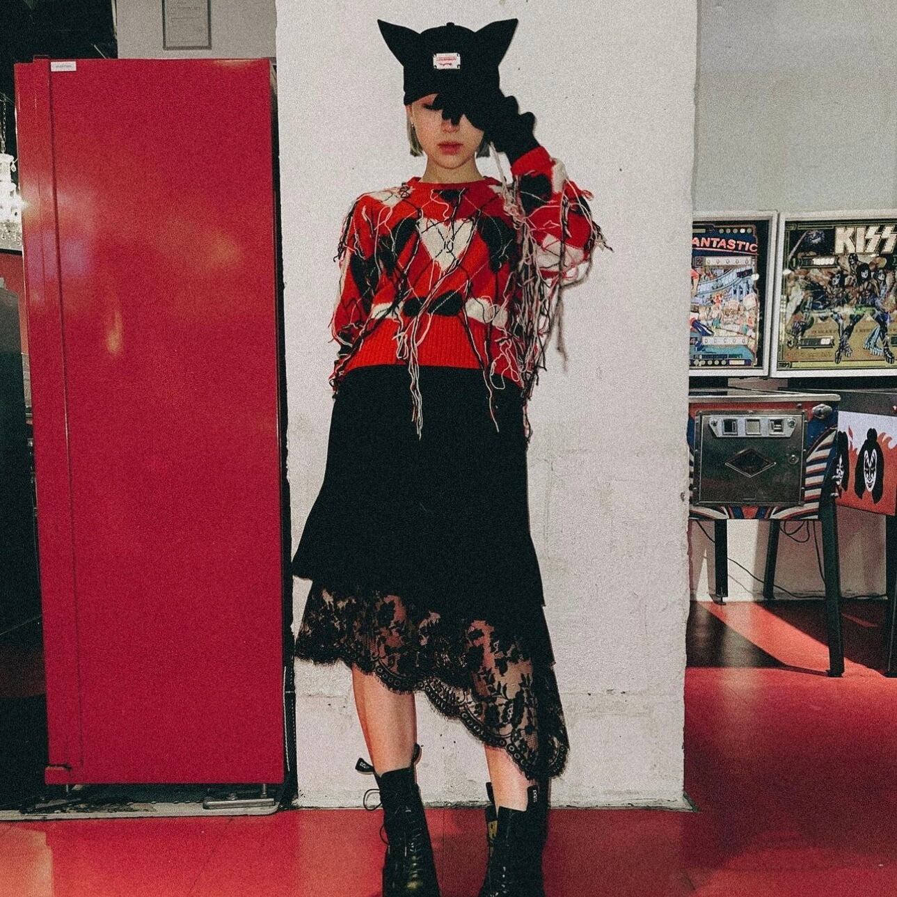 charles jeffrey loverboy モヘア コート チェーン 佳き