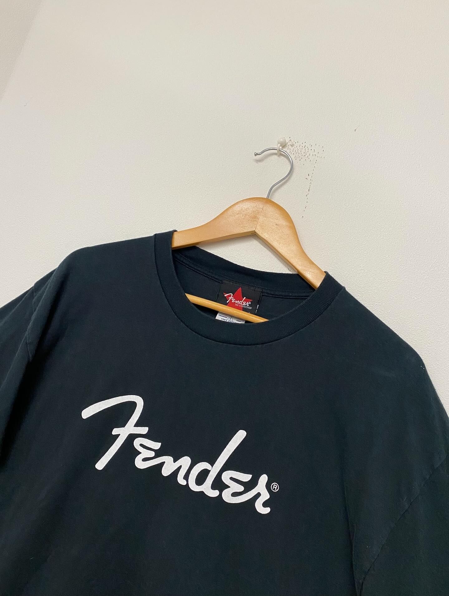 90s Fender Logo Print Tshirt/L-XL | ACIDHOUSE Vintage＆New Culture