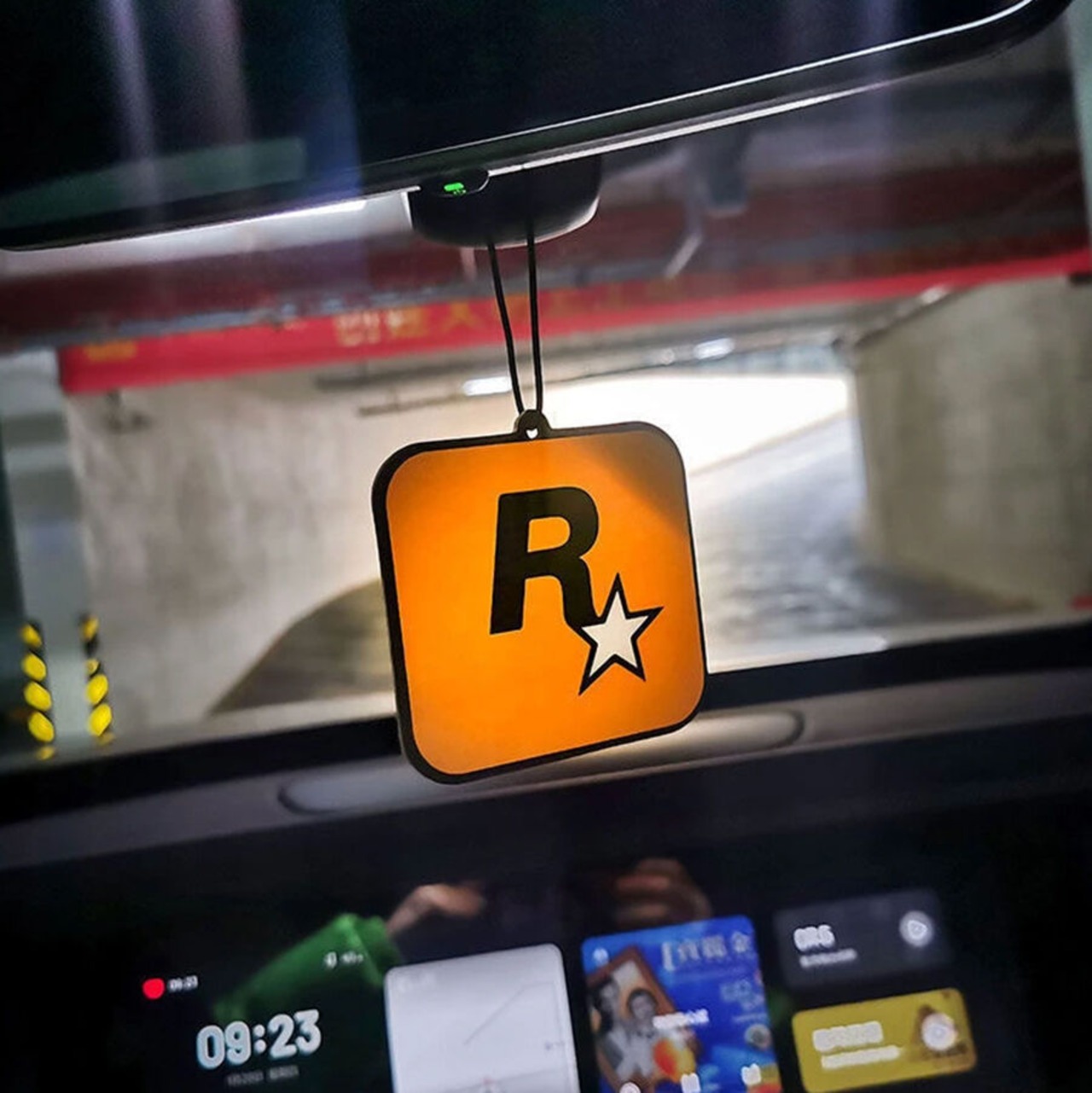 ロックスターゲームスロゴ　 エアフレッシュナー　Grand Theft Auto/グランド・セフト・オート