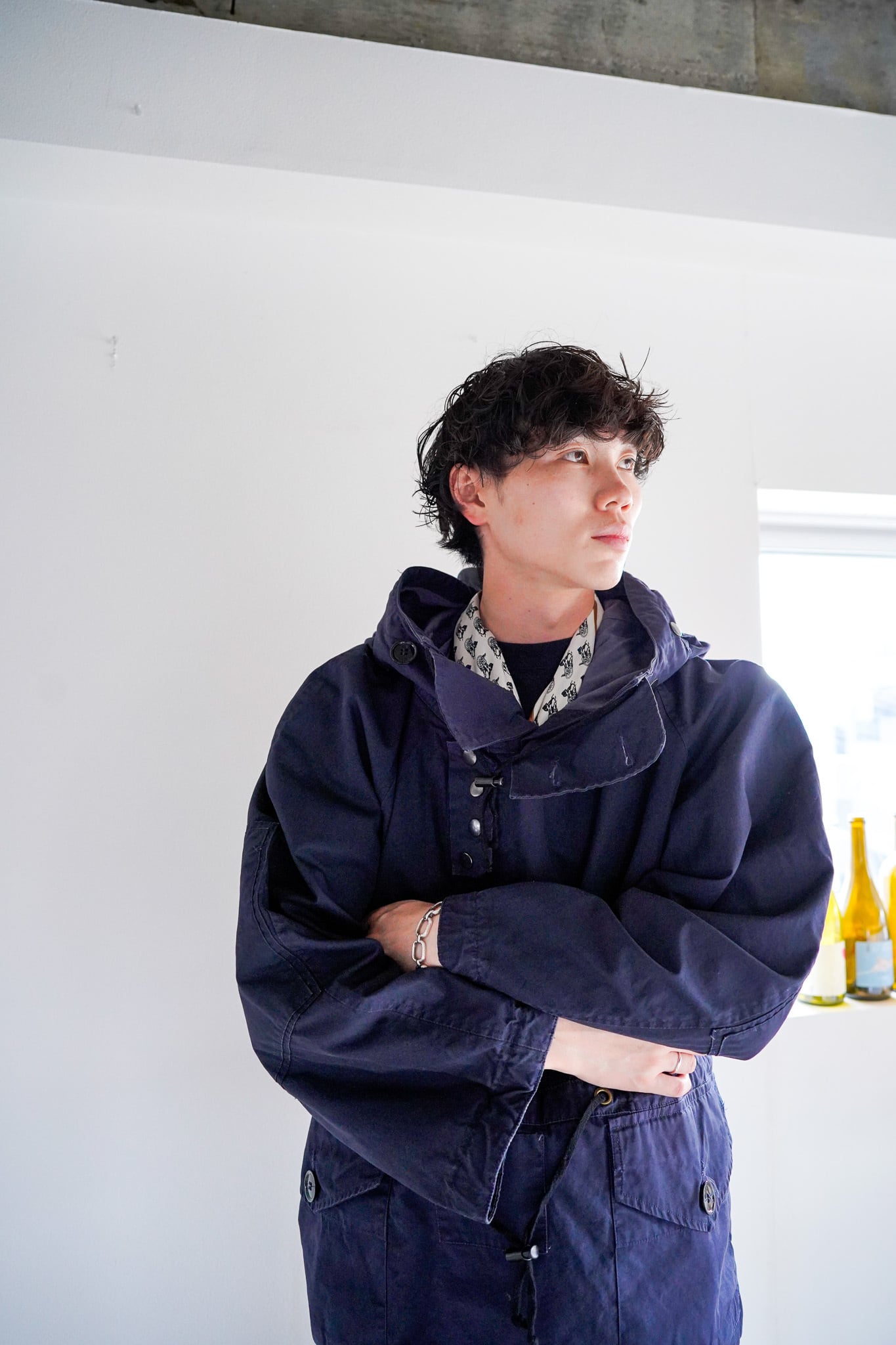 【実物】 navy ventile smock イギリス軍 1980s】