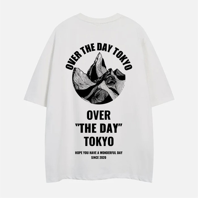 WORLD STANDARD×OVER THE DAY TOKYOコラボ/クルーネックプリントTシャツ/WSHT-070