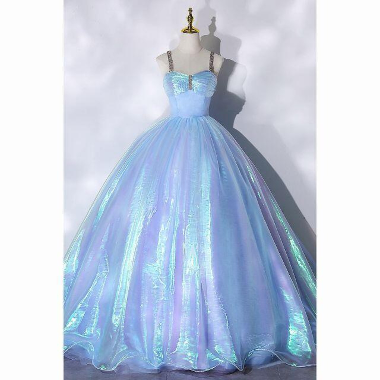 プリンセスライン 誕生日のドレス 素敵なカラードレス 演奏会.発表会  