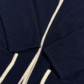 カシミヤ100% TRANS WORK トランスワーク ニット カーディガン 羽織 38 /ネイビー系 三陽商会