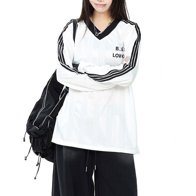 スポーツラインレタリングゲームTシャツ 2col R02482