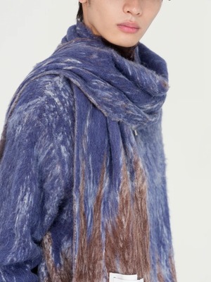 【26AW | WOMEN】Feng Chen Wang フェンチェンワン / マフラー / GRADIENT JACQUARD KNIT SCARF