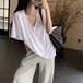 VネックルーズＴシャツ ・10286