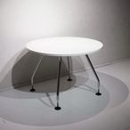 vitra ヴィトラ Adhoc アドホック 脚部仕様 ダイニングテーブル ラウンドテーブル ミーティングテーブル 天板交換済 スチール脚 モダン ミニマル オフィス家具