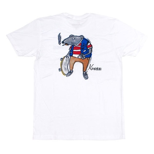  KINGSTON UNION MFG / SKATE RAT TEE / White