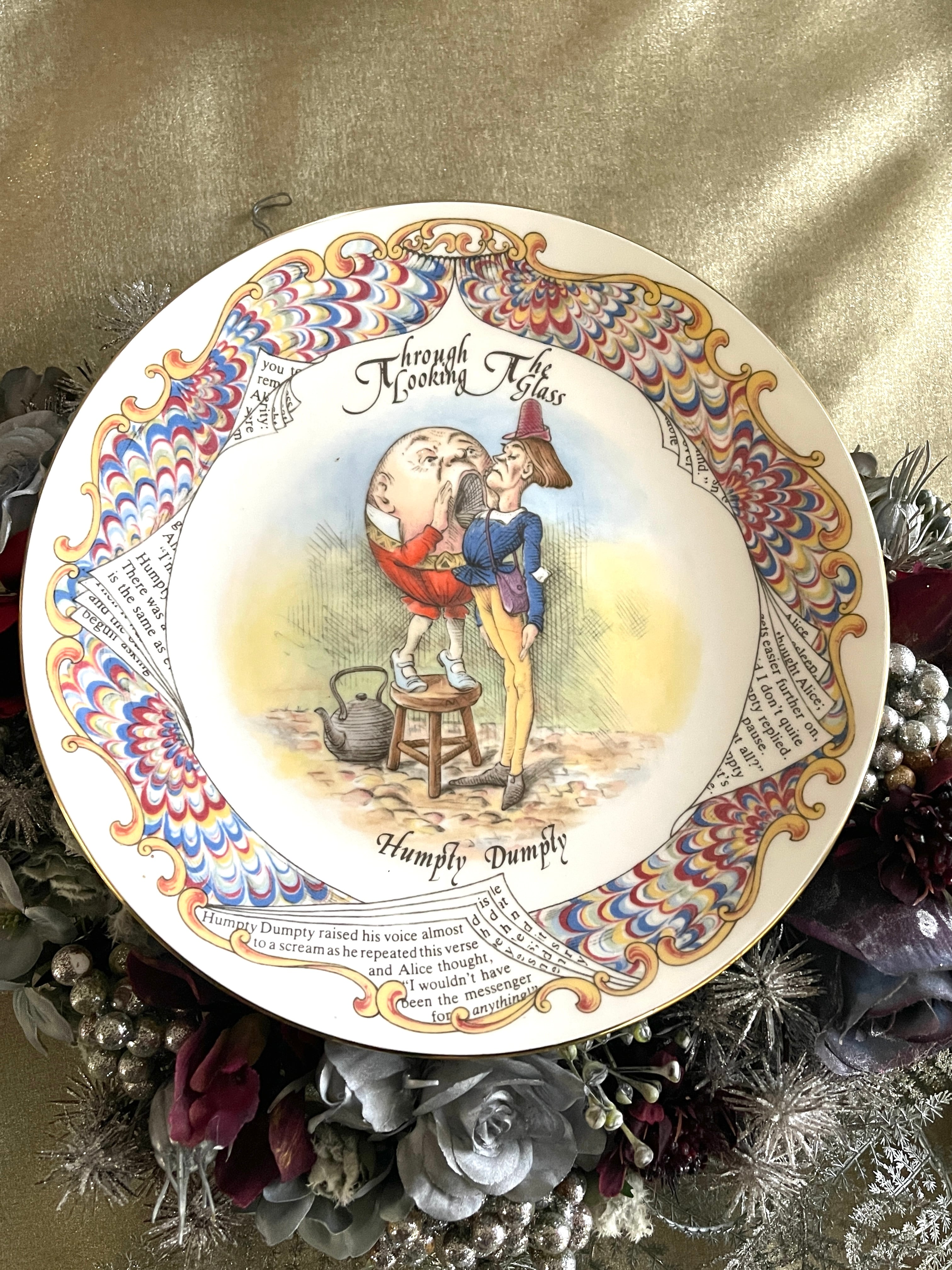 ◇AYNSLEY◇アリス プレート◇ヴィンテージ◇全6種◇鏡の国のアリス