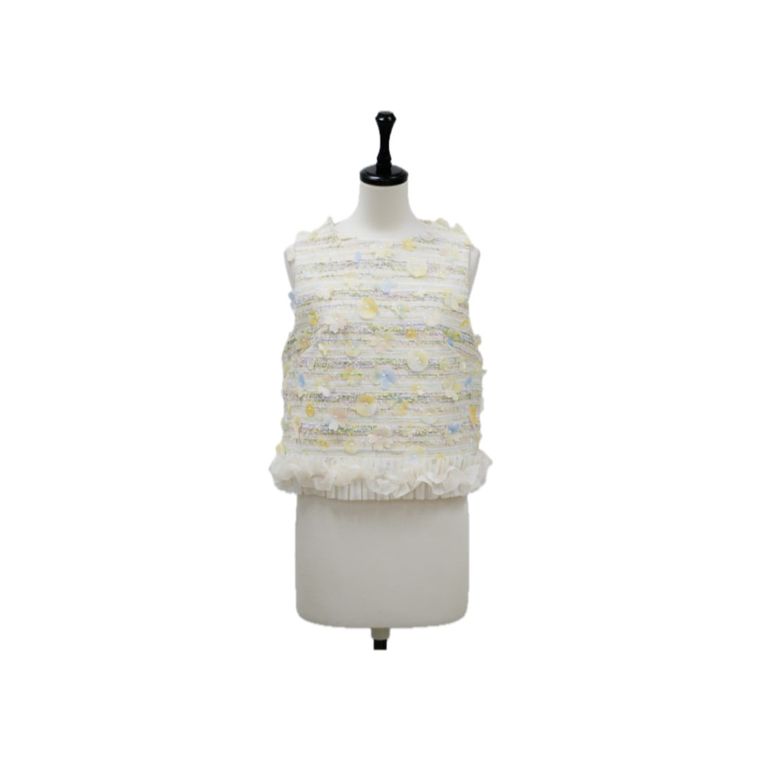 Fleur tweed flower tops